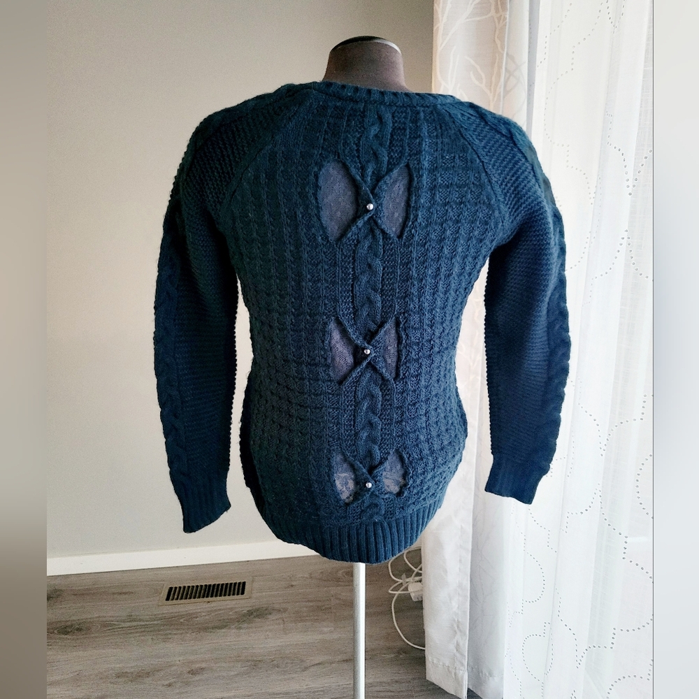 Beautiful Sweater With Embroydery Back Size S